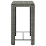 Mesa alta para jardín ratán sintético gris 100x60,5x110,5 cm de vidaXL, Mesas de jardín - Ref: Foro24-45875, Precio: 113,84 €...