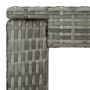 Hochtisch für den Garten, synthetisches Rattan, grau, 100 x 60,5 x 110,5 cm von vidaXL, Gartentische - Ref: Foro24-45875, Pre...