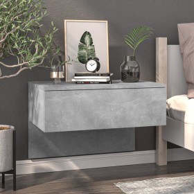 Concrete gray wall bedside table by vidaXL, Nightstands - Ref: Foro24-810943, Price: 40,10 €, Discount: %