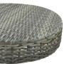 Mesa de jardín de ratán sintético gris 60,5x106 cm de vidaXL, Mesas de jardín - Ref: Foro24-45857, Precio: 92,77 €, Descuento: %