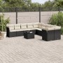 Set mit 11 Stück Gartensofas und Kissen synthetisches Rattan schwarz von , Gartensets - Ref: Foro24-3250085, Preis: 616,27 €,...