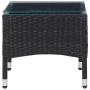 Mesa de centro de ratán sintético negro 60x40x36 cm de vidaXL, Mesas de jardín - Ref: Foro24-45907, Precio: 70,39 €, Descuent...