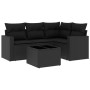 5-piece garden furniture set with black synthetic rattan cushions by , Garden sets - Ref: Foro24-3218905, Price: 328,85 €, Di...