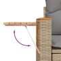 Set Gartensofas mit beigen Kissen 10 Stück synthetisches Rattan von , Gartensets - Ref: Foro24-3227165, Preis: 713,69 €, Raba...