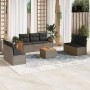 Set mit 8 Gartensofas und Kissen synthetisches Rattangrau von , Gartensets - Ref: Foro24-3227565, Preis: 513,62 €, Rabatt: %