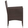 Garden furniture set 4 pieces with brown synthetic rattan cushions by vidaXL, Garden sets - Ref: Foro24-45888, Price: 190,88 ...