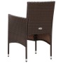 Garden furniture set 4 pieces with brown synthetic rattan cushions by vidaXL, Garden sets - Ref: Foro24-45888, Price: 190,88 ...