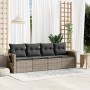 Set mit 4 Gartensofas und Kissen synthetisches Rattangrau von , Gartensets - Ref: Foro24-3252217, Preis: 313,04 €, Rabatt: %