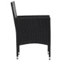 Garden furniture and cushions set 5 pieces black synthetic rattan by vidaXL, Garden sets - Ref: Foro24-45893, Price: 241,99 €...