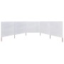 Paravientos de playa de 5 paneles tela blanco arena 600x80 cm de vidaXL, Sombrillas - Ref: Foro24-47154, Precio: 39,31 €, Des...