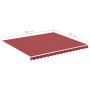 Tela de repuesto para toldo rojo burdeos 4x3,5 m de , Toldos - Ref: Foro24-311968, Precio: 61,09 €, Descuento: %