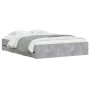 Cama con cajones madera ingeniería gris hormigón 150x200 cm de , Camas y somieres - Ref: Foro24-3207269, Precio: 194,43 €, De...