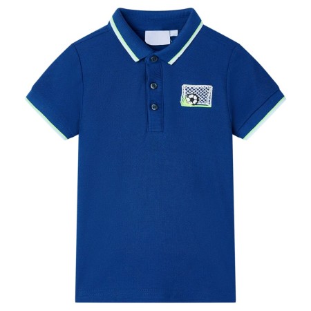 Dark blue children's polo shirt 104 by , Kids T-shirts - Ref: Foro24-12435, Price: 10,99 €, Discount: %