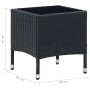 Black synthetic rattan garden table 40x40x45 cm by vidaXL, Garden tables - Ref: Foro24-45901, Price: 51,99 €, Discount: %