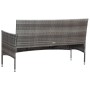 Set de muebles de jardín 5 pzas y cojines ratán sintético gris de vidaXL, Conjuntos de jardín - Ref: Foro24-45894, Precio: 24...