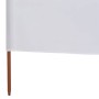 Windbreak with 9 panels sand white fabric 1200x120 cm by vidaXL, Umbrellas - Ref: Foro24-47192, Price: 75,99 €, Discount: %