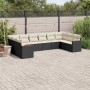 Gartensofa-Set 10-teilig mit schwarzen synthetischen Rattankissen von , Gartensets - Ref: Foro24-3258724, Preis: 587,06 €, Ra...