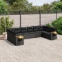 Set de sofás de jardín 10 pzas cojines ratán sintético negro de , Conjuntos de jardín - Ref: Foro24-3259563, Precio: 671,72 €...