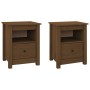 Bedside tables 2 pcs honey brown pine wood 40x35x49 cm by vidaXL, Nightstands - Ref: Foro24-813716, Price: 69,38 €, Discount: %