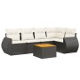 6-piece garden sofa set and black synthetic rattan cushions by , Garden sets - Ref: Foro24-3224992, Price: 396,11 €, Discount: %