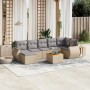 Garden sofa set with beige cushions 8 pcs PE rattan by , Garden sets - Ref: Foro24-3225114, Price: 560,81 €, Discount: %