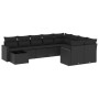 Set de sofás de jardín 10 pzas cojines ratán sintético negro de , Conjuntos de jardín - Ref: Foro24-3219445, Precio: 595,86 €...