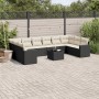 11-teiliges Gartensofa-Set und schwarze synthetische Rattankissen von , Gartensets - Ref: Foro24-3219466, Preis: 715,27 €, Ra...