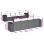 9-teiliges Gartensofa-Set mit beigen synthetischen Rattankissen von , Modulare Sofas für den Außenbereich - Ref: Foro24-32223...