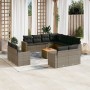 12-piece garden sofa set with gray synthetic rattan cushions by , Modular outdoor sofas - Ref: Foro24-3224387, Price: 862,23 ...