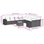 11-teiliges Gartensofa-Set und schwarze synthetische Rattankissen von , Gartensets - Ref: Foro24-3223114, Preis: 755,50 €, Ra...