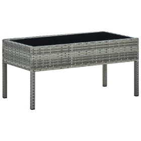 Gray synthetic rattan garden table 75x40x37 cm by vidaXL, Garden tables - Ref: Foro24-45905, Price: 74,16 €, Discount: %