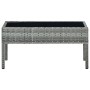 Gray synthetic rattan garden table 75x40x37 cm by vidaXL, Garden tables - Ref: Foro24-45905, Price: 74,74 €, Discount: %