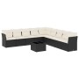 Set de sofás de jardín 10 pzas cojines ratán sintético negro de , Conjuntos de jardín - Ref: Foro24-3249625, Precio: 583,99 €...