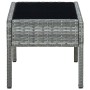 Gray synthetic rattan garden table 75x40x37 cm by vidaXL, Garden tables - Ref: Foro24-45905, Price: 74,74 €, Discount: %