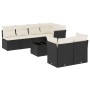 8-teiliges Gartensofa-Set und schwarze synthetische Rattankissen von , Gartensets - Ref: Foro24-3249135, Preis: 480,99 €, Rab...