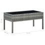 Gray synthetic rattan garden table 75x40x37 cm by vidaXL, Garden tables - Ref: Foro24-45905, Price: 74,74 €, Discount: %