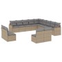 Gartensofa-Set mit Kissen, 13-teilig, beiges synthetisches Rattan von , Gartensets - Ref: Foro24-3258888, Preis: 862,83 €, Ra...