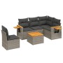 Set de muebles de jardín 6 pzas y cojines ratán sintético gris de , Conjuntos de jardín - Ref: Foro24-3259225, Precio: 418,25...