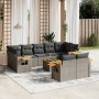 10-piece garden sofa set with gray synthetic rattan cushions by , Garden sets - Ref: Foro24-3259540, Price: 659,50 €, Discoun...