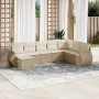 Garden sofa set with beige cushions 8 pcs PE rattan by , Garden sets - Ref: Foro24-3254095, Price: 631,31 €, Discount: %