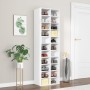 White plywood shoe cabinet 54x34x183 cm by vidaXL, Shoe racks and shoe organizers - Ref: Foro24-800369, Price: 169,17 €, Disc...