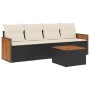 Set de muebles de jardín 5 pzas y cojines ratán sintético negro de , Conjuntos de jardín - Ref: Foro24-3227456, Precio: 306,6...