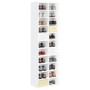 White plywood shoe cabinet 54x34x183 cm by vidaXL, Shoe racks and shoe organizers - Ref: Foro24-800369, Price: 165,99 €, Disc...