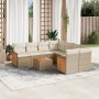 9-teiliges Gartensofa-Set mit beigen synthetischen Rattankissen von , Gartensets - Ref: Foro24-3227507, Preis: 688,99 €, Raba...