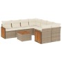 Set de sofás de jardín 9 pzas con cojines ratán sintético beige de , Conjuntos de jardín - Ref: Foro24-3227507, Precio: 688,9...