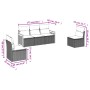 Gartensofa-Set mit Kissen, 5-teilig, graues synthetisches Rattan von , Gartensets - Ref: Foro24-3227530, Preis: 328,71 €, Rab...