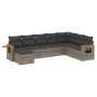 Set de sofás de jardín 8 pzas y cojines ratán sintético gris de , Conjuntos de jardín - Ref: Foro24-3227089, Precio: 531,94 €...