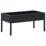 Black synthetic rattan garden table 75x40x37 cm by vidaXL, Garden tables - Ref: Foro24-45904, Price: 80,05 €, Discount: %