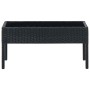 Black synthetic rattan garden table 75x40x37 cm by vidaXL, Garden tables - Ref: Foro24-45904, Price: 80,05 €, Discount: %