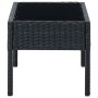 Black synthetic rattan garden table 75x40x37 cm by vidaXL, Garden tables - Ref: Foro24-45904, Price: 80,05 €, Discount: %